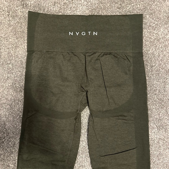 NVGTN Performance Seamless Leggings - Olive - Picture 7 of 8